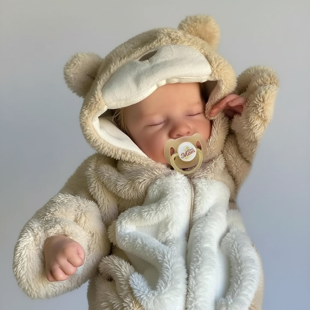 Bambola Teddy Newborn Iper realistica Regalo Perfetto Morbido