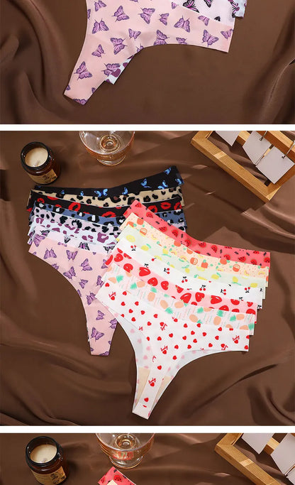 3 Mutandine Sexy Donna - Perizoma T-Back Vita Bassa - Intimo Colorato Senza Cuciture