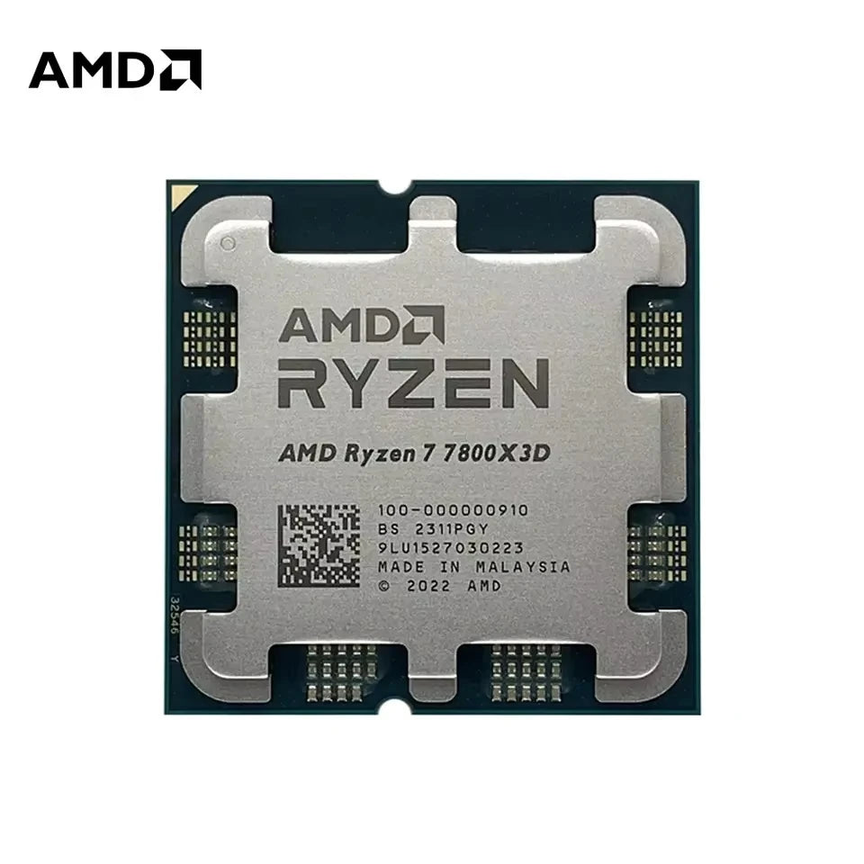 🔥 AMD Ryzen 7 7800X3D - Processore Gaming 8-Core, 5.0GHz, 96MB Cache, Socket AM5, Senza Ventola