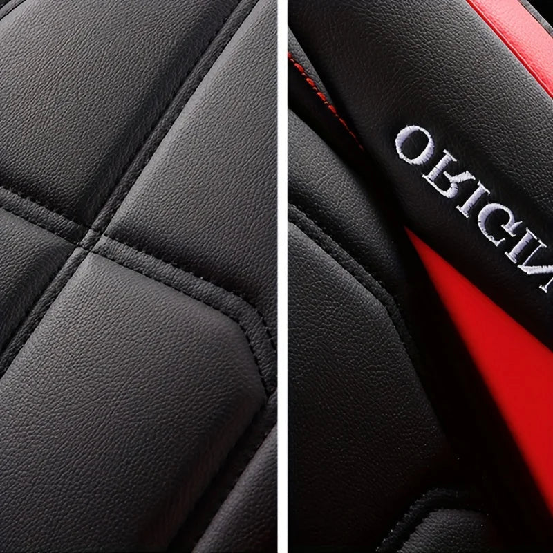 Coprisedili in Pelle Sintetica | Compatibile Auto, Camion, Gaming Chair | Antimacchia & Facile Pulizia