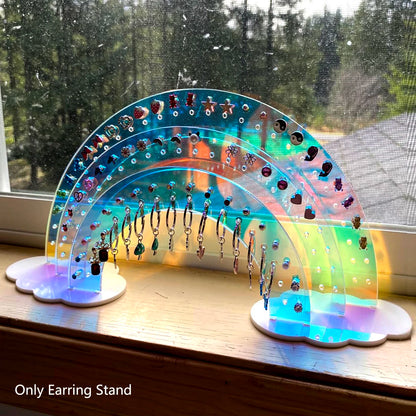 🌈 Organizzatore per Orecchini ad Arco Iridescente - 3 Livelli