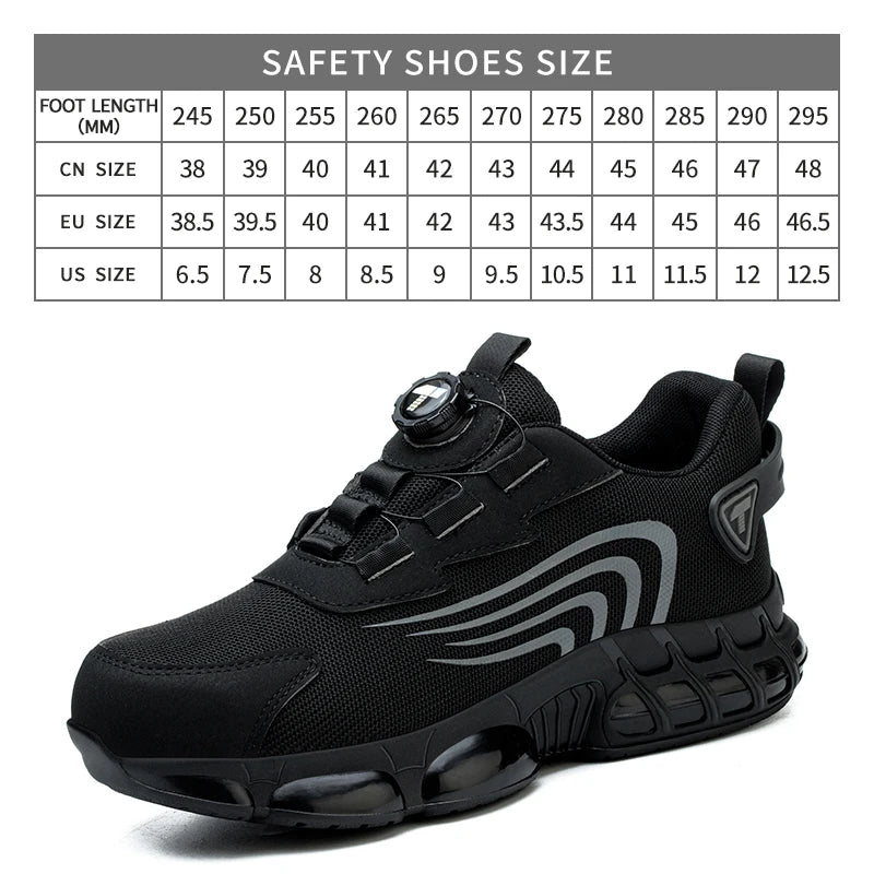 👞 SCARPE DI SICUREZZA ROTATIVE UOMO - Stile Sportivo, Protezione Totale!
