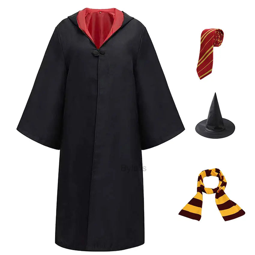 🧙‍♀️ Costume da Mago per Donne e Ragazze - Mantello e Toga Stile Scuola di Magia, Per Halloween e Cosplay!