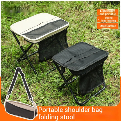 Sgabello Pieghevole Portatile con Zaino | Leggero con Borsa da Trasporto | Sedia Mini Outdoor per Viaggio, Trekking, Picnic