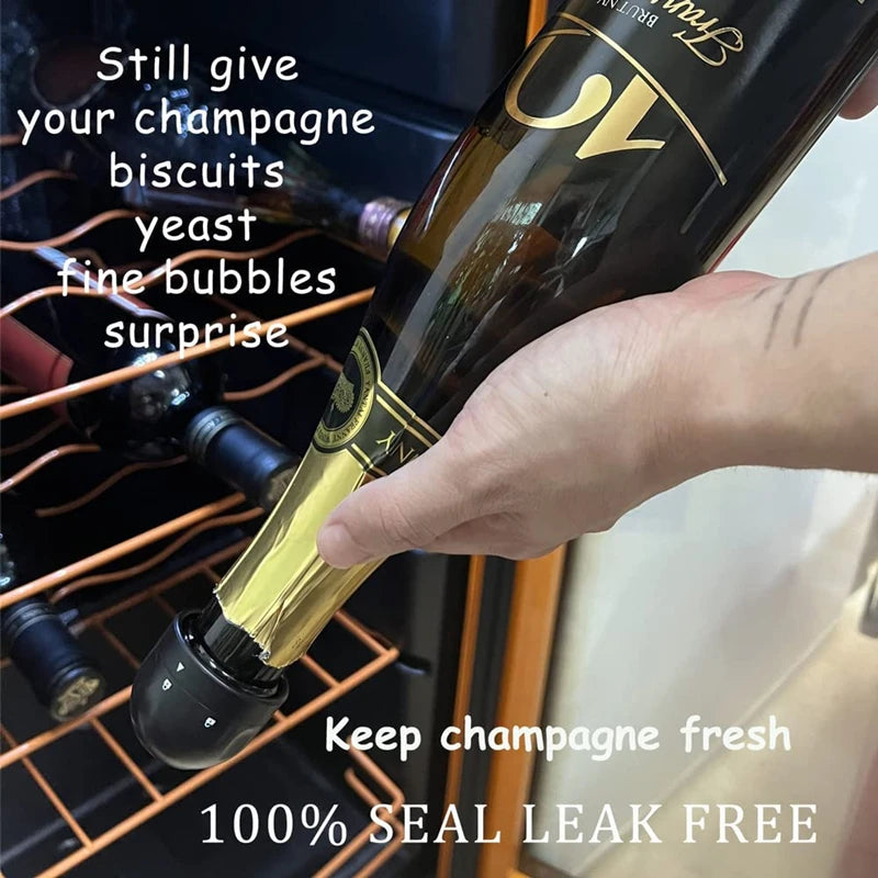 🍷Tappi Sottovuoto per Vino & Champagne – Mantieni la Freschezza con Stile