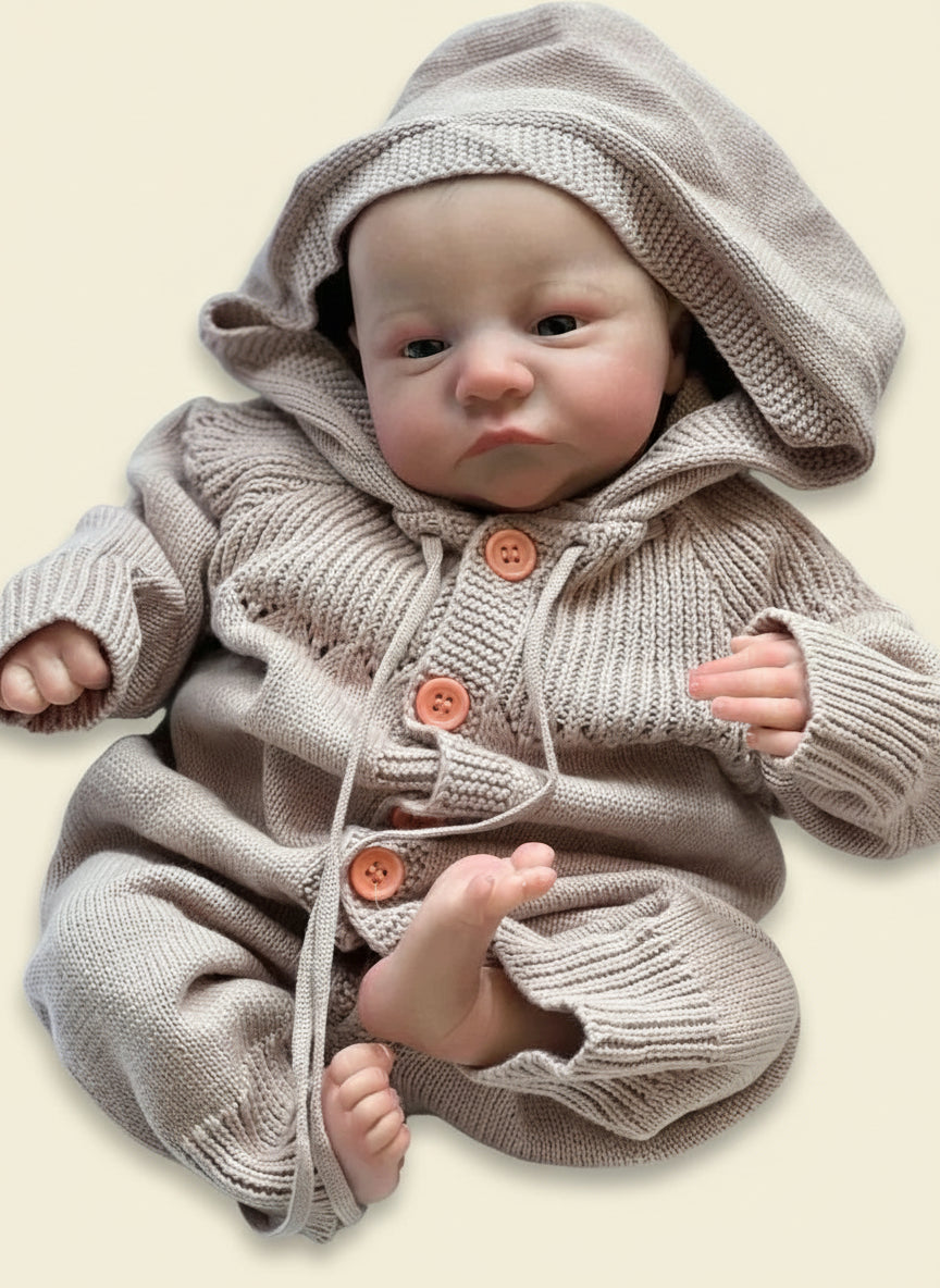 Bambola Reborn Levi 48cm - Pelle 3D con VENE Visibili - Collezione