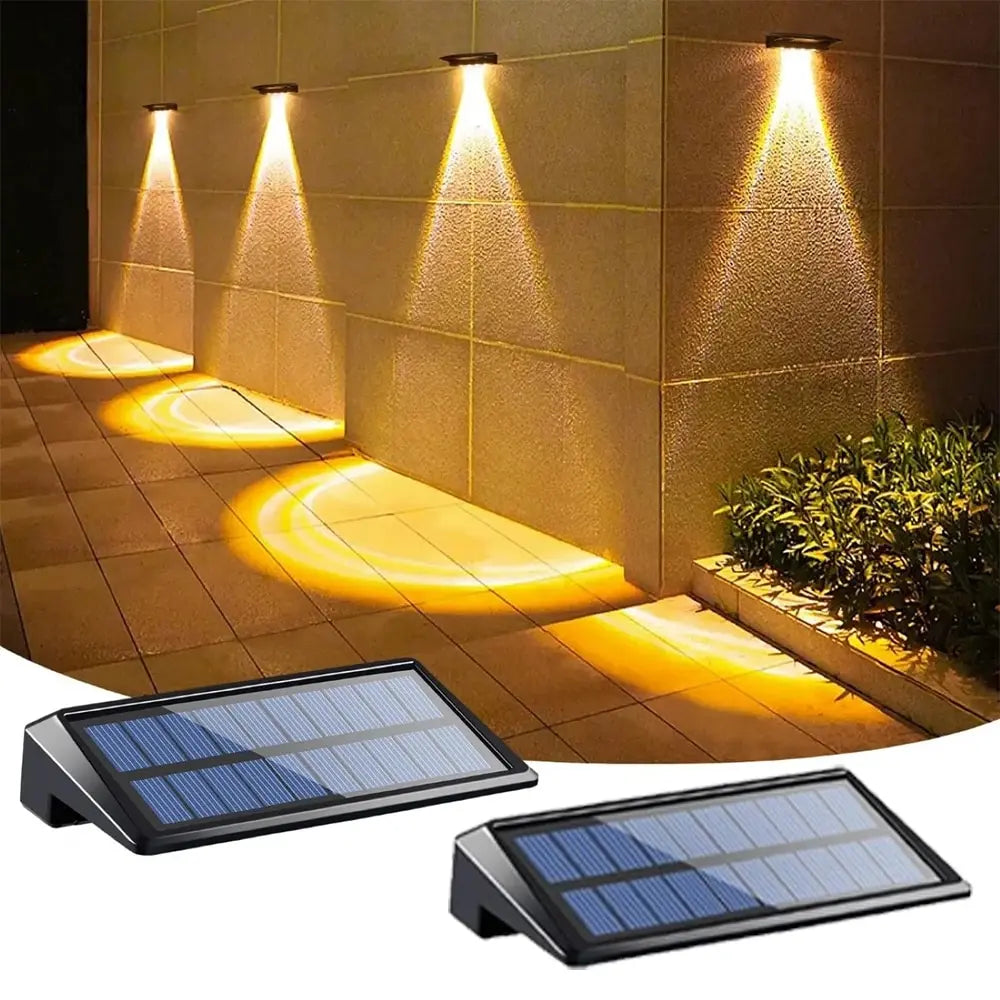 Luci Solari da Parete LED  Impermeabili IP65, per Recinzione, Ponte, Cortile, Esterno