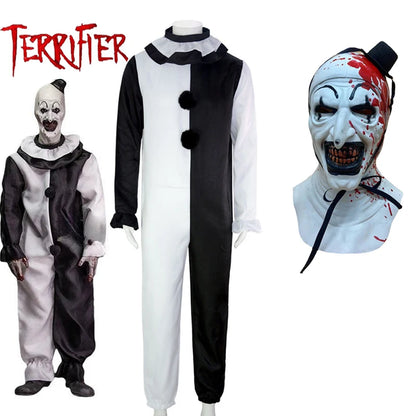🎭 Costume Art The Clown Terrifier 2 - Tuta Completa + Maschera, Halloween Horror 🔪
Perfetto per spaventare! Ideale per cosplay e feste a tema horror. Uomini e donne.