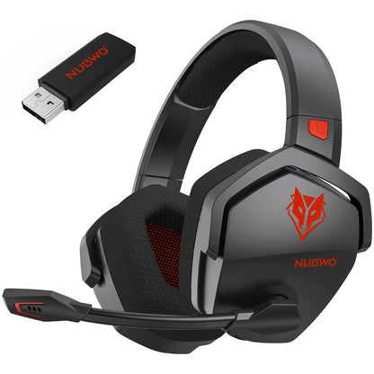 Cuffie Auricolari Gaming Wireless  - Doppia Connessione 2.4G/Bluetooth, 100h Autonomia, Microfono ENC, per PC PS4 PS5
