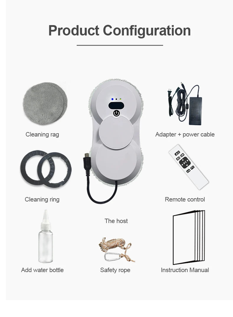 ROBOT LAVA VETRI! ✨ Telecomando, Doppio Spray, Autonomo