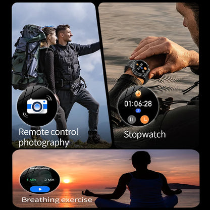 Smartwatch Sportivo Outdoor 2026 | Batteria 800mAh, Schermo AMOLED 1.8", Torcia LED, Bluetooth 5.3, GPS, Impermeabile
