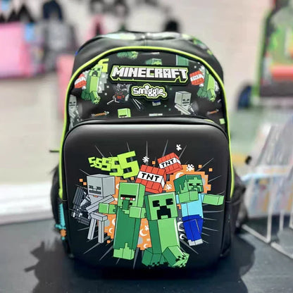 Zaino Minecraft Creeper Smiggle + Accessori  Scuola