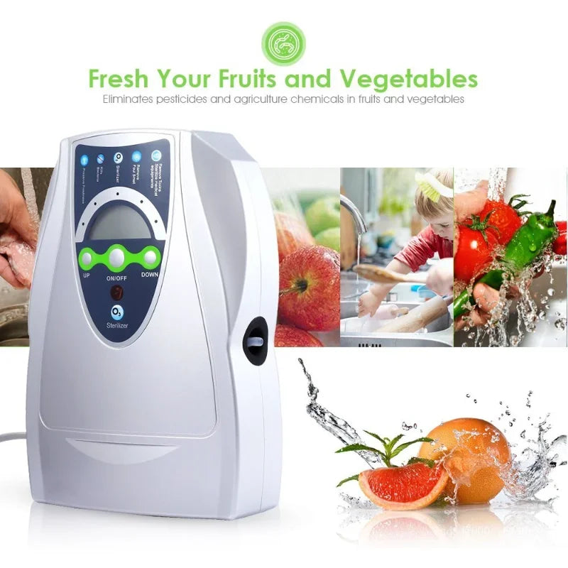 Generatore Ozono 220V/110V - Purificatore Aria & Acqua - Sterilizza Cibo/Casa