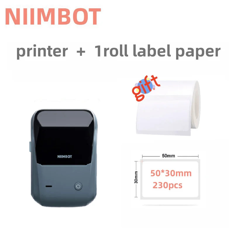 Stampante Termica Portatile Wireless | Batteria 1500mAh, Larghezza Etichette 20-50mm, App Multi-Lingua | Organizzazione Fai-da-Te