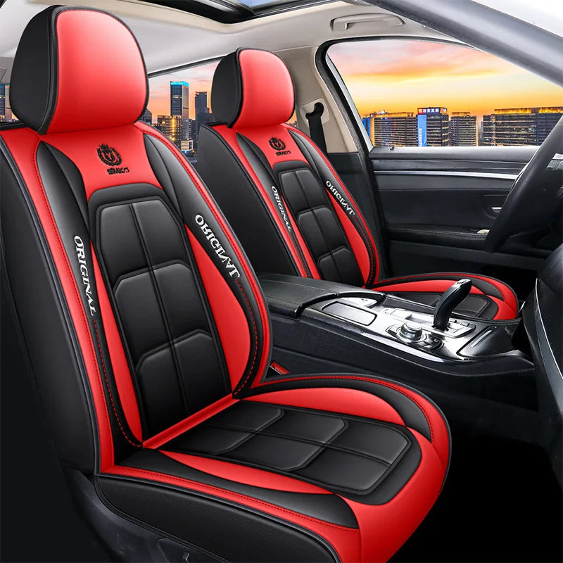 Coprisedili in Pelle Sintetica | Compatibile Auto, Camion, Gaming Chair | Antimacchia & Facile Pulizia