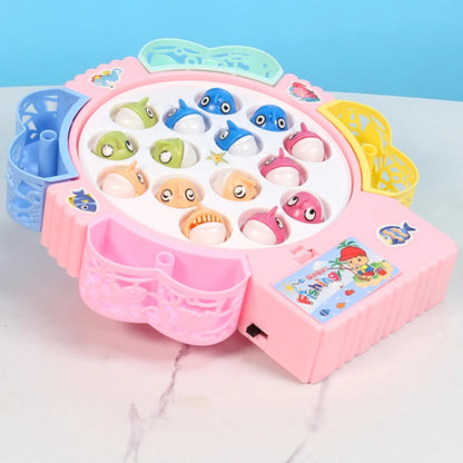 Pesca Giocattolo Elettrico con Luci/Musica - Regalo Perfetto Bambini Blu/Rosa