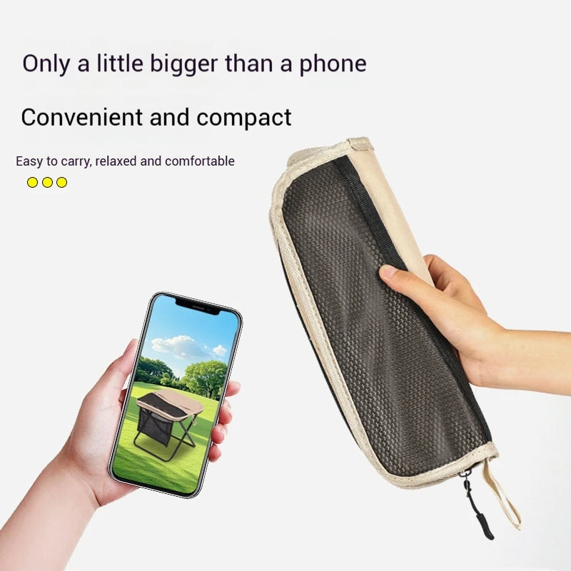 Sgabello Pieghevole Portatile con Zaino | Leggero con Borsa da Trasporto | Sedia Mini Outdoor per Viaggio, Trekking, Picnic