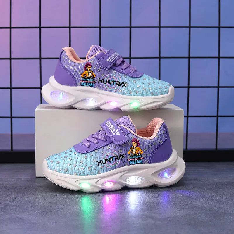 Scarpe Bambina con Luci LED Kpop Demon Hunter - Scarpe Luminose