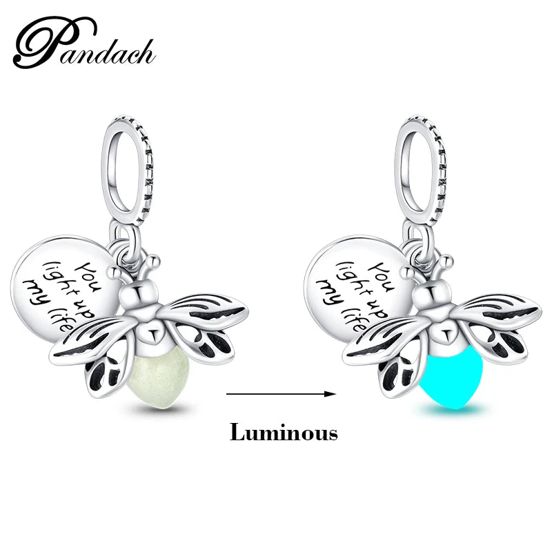 Ciondoli Argento 925 - Lucciole, Stelle e Camaleonti Luminescenti, per Bracciali Pandora StyleMagia e luce in ogni dettaglio! Perfectti per creare gioielli unici.