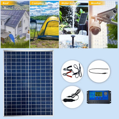 Pannello Solare 50W/100W 12V - IP65 Impermeabile con Controller 100A e USB