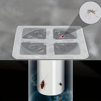 Filtri per Scarico Doccia , Lavandino e Riparazione zanzariera | Retina Adesiva Monouso per Capelli, Anti-Intasamento | Per Sifone e Scarichi
