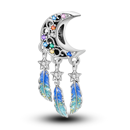 Bracciale Charm Argento 925 - Perle Blu, Gioielli Fai Da Te, Design Moderno e Minimalista Crea il tuo gioiello unico! Perle in argento sterling e charm eleganti.