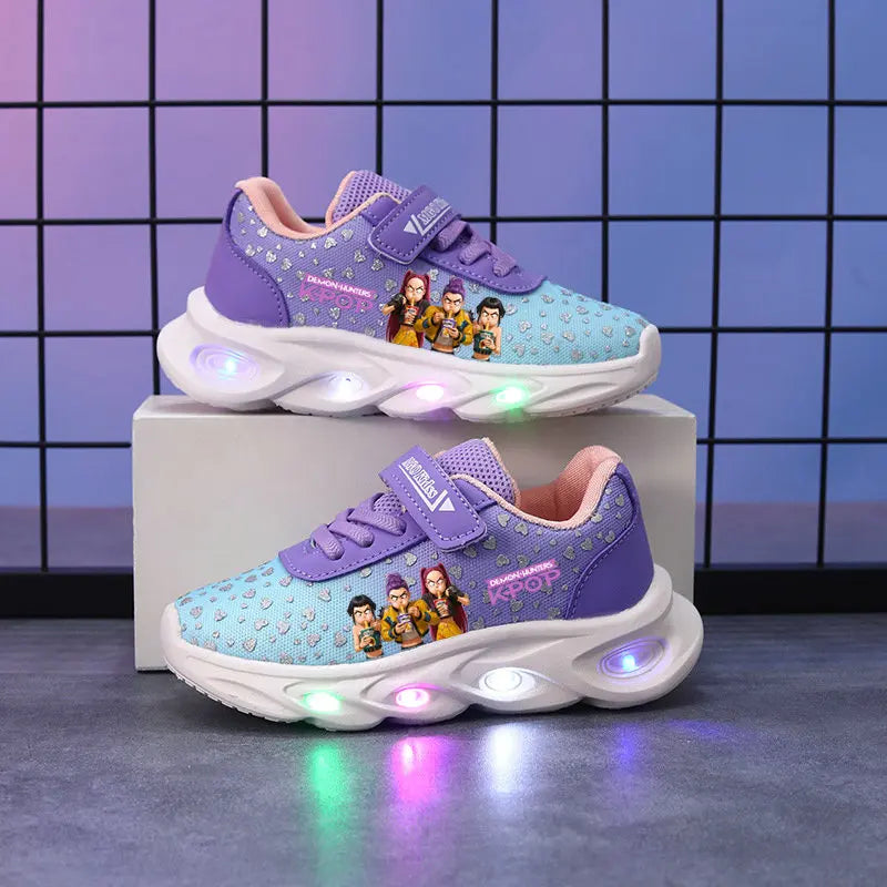 Scarpe Bambina con Luci LED Kpop Demon Hunter - Scarpe Luminose