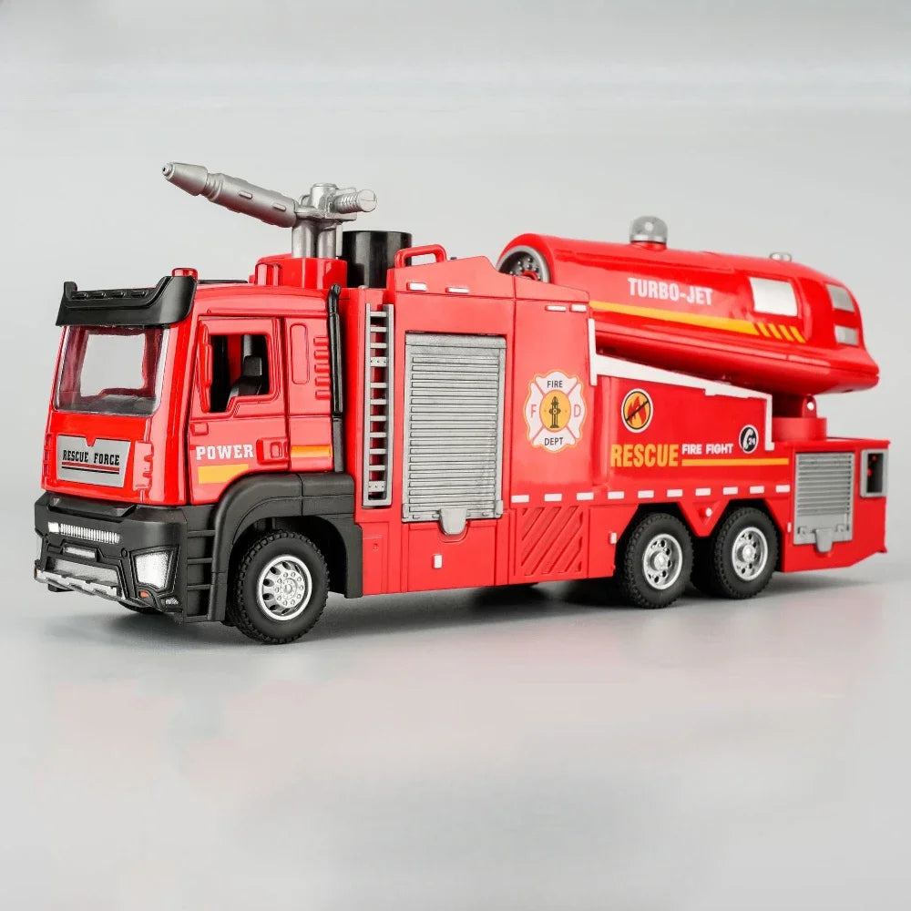 Camion Pompieri Scala 1:32 🚒 | Spruzzo Acqua, Luci e Suoni | Regalo Perfetto