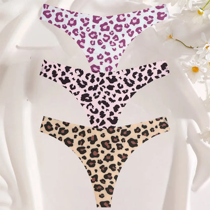 3 Mutandine Sexy Donna - Perizoma T-Back Vita Bassa - Intimo Colorato Senza Cuciture
