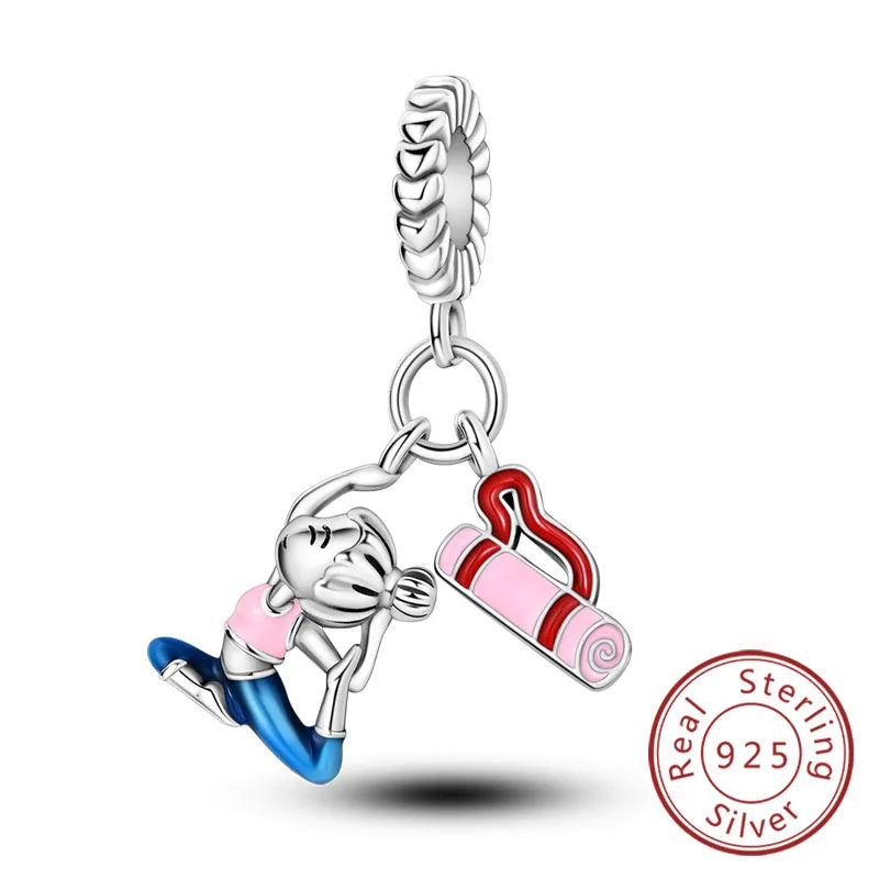 Ciondoli Argento 925 - Fiocco, Bottiglietta Profumo Rosa, Charm Femminili per Bracciali Fai-Da-TeDolci e raffinati, perfetti per creare gioielli unici. Regalo ideale per donne e ragazze!