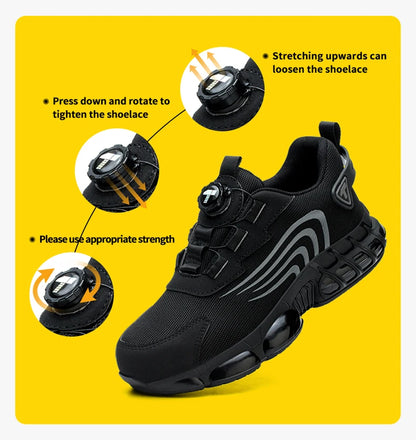 👞 SCARPE DI SICUREZZA ROTATIVE UOMO - Stile Sportivo, Protezione Totale!