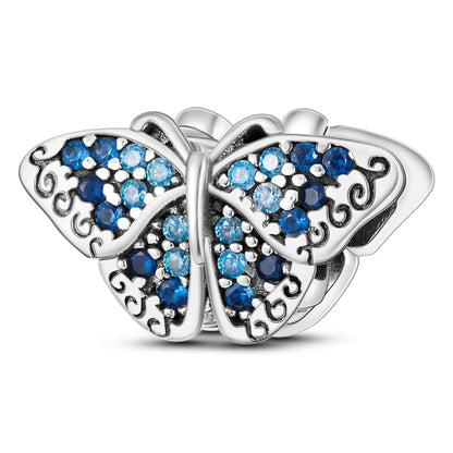 Bracciale Charm Argento 925 - Perle Blu, Gioielli Fai Da Te, Design Moderno e Minimalista Crea il tuo gioiello unico! Perle in argento sterling e charm eleganti.