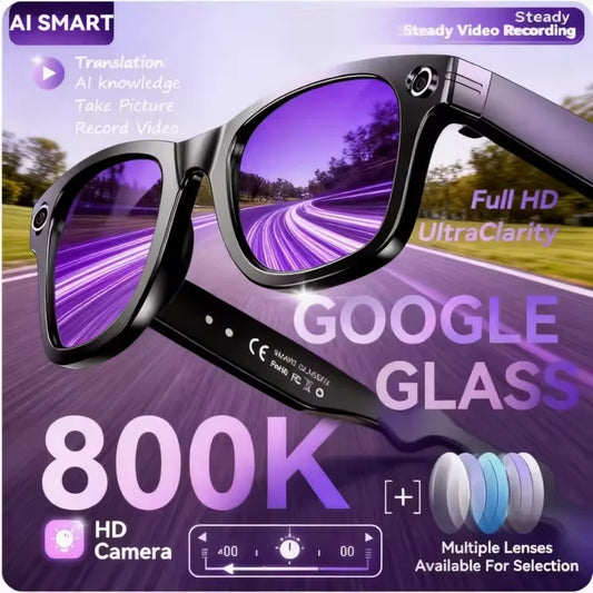 Occhiali Smart Stile W610 | Fotocamera 8MP | ChatGPT 4.0 | Audio Stereo | WiFi 5G
