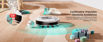 Aspirapolvere Robot 6000Pa M320 con Mop, 210min Autonomia, Controllo App