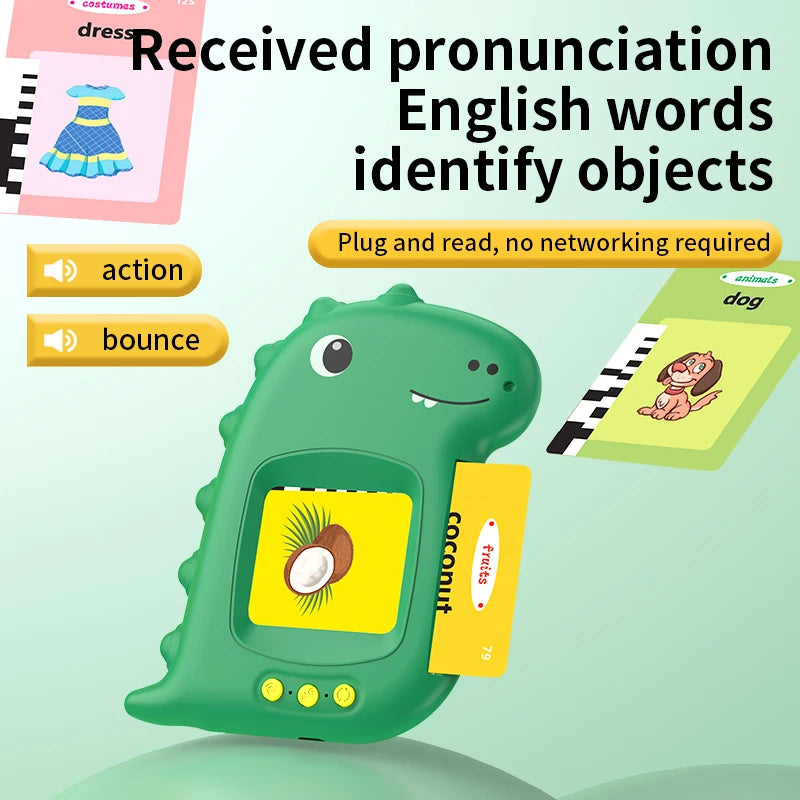 📚 Macchina Parlante per Flashcard Educative - Giocattolo per Imparare l'Inglese