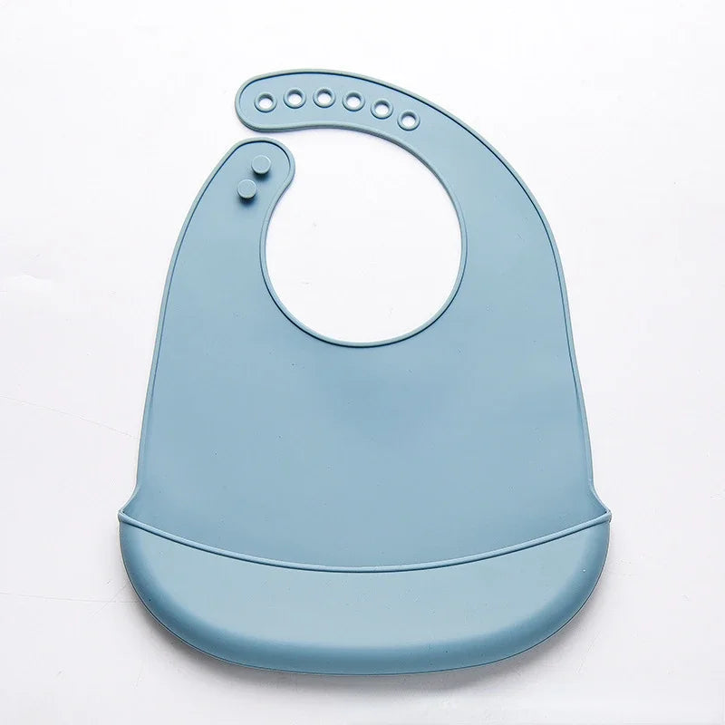 👶 BAVAGLINO IN SILICONE MORBIDO - Impermeabile, Regolabile e Super Pratico!