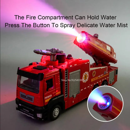 Camion Pompieri Scala 1:32 🚒 | Spruzzo Acqua, Luci e Suoni | Regalo Perfetto