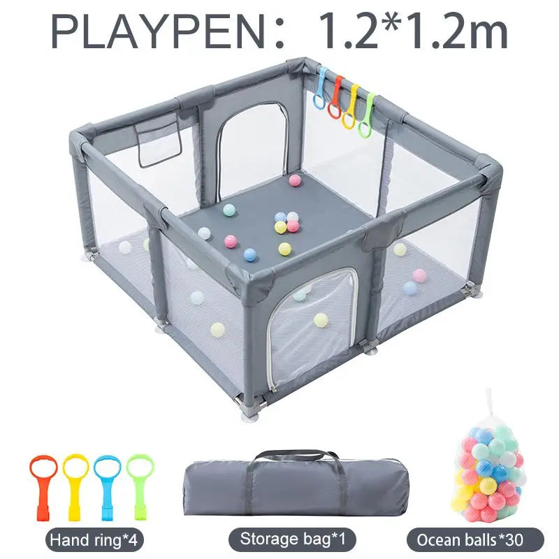 Box Parco Giochi Bambini 6Mesi-6Anni con Palline e Recinzione Sicurezza