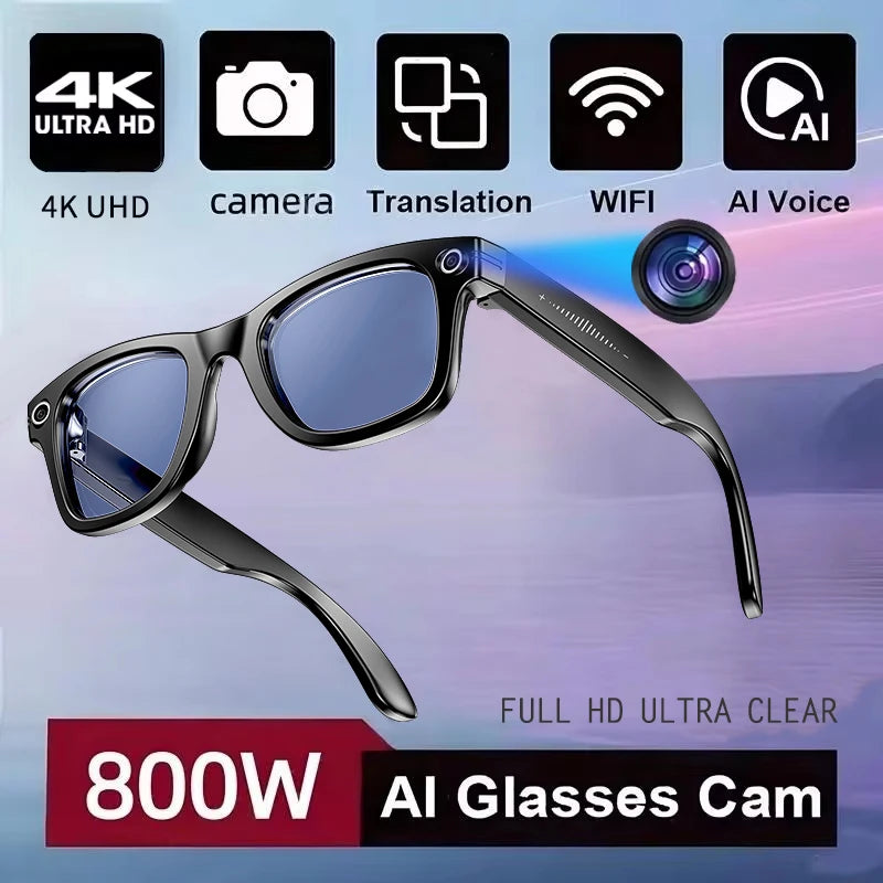 Occhiali Smart Stile W610 | Fotocamera 8MP | ChatGPT 4.0 | Audio Stereo | WiFi 5G