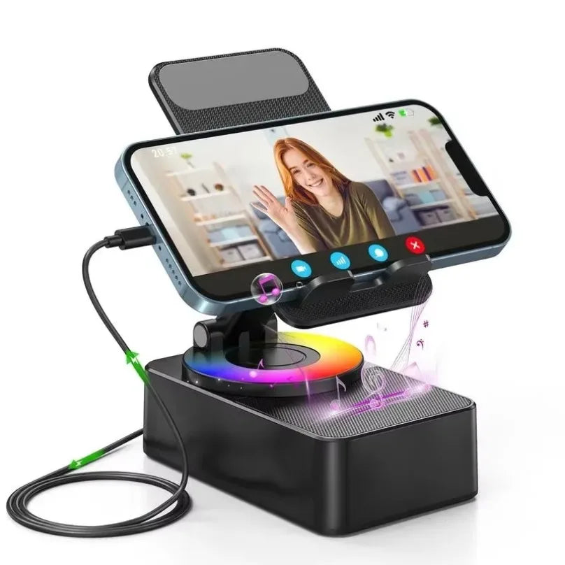 Altoparlante Bluetooth con Supporto Telefono 5 in 1 Porta Power Bank per Cucina, Viaggi, Palestra, Esterno