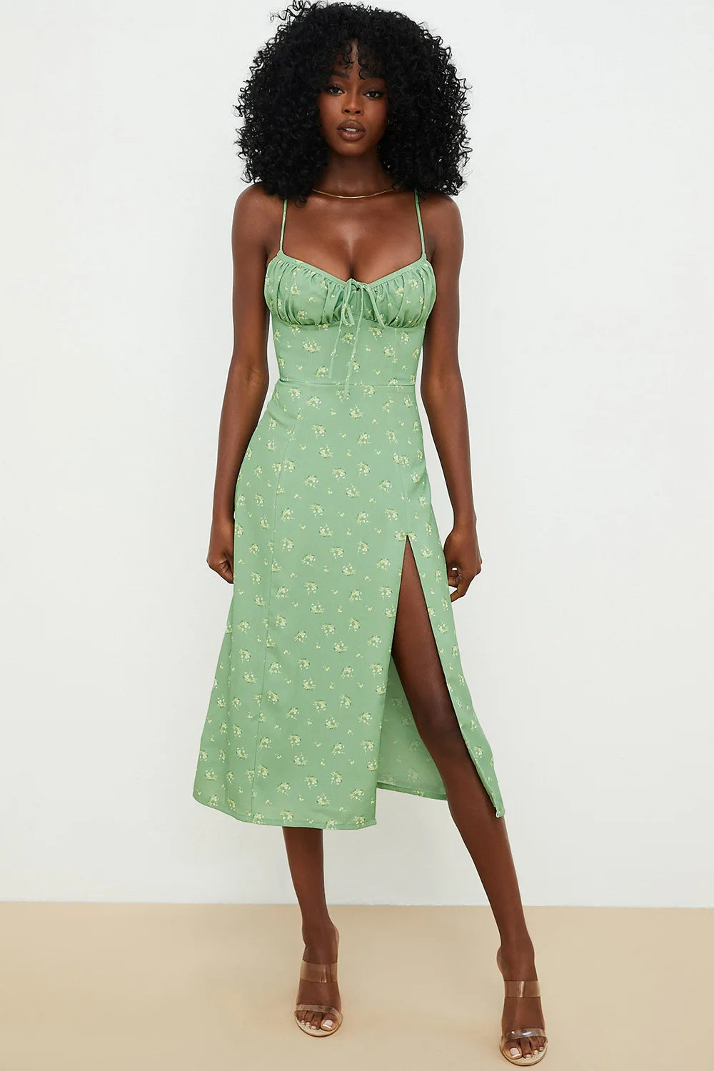Vestito Lungo Floreale Elegante 2025 - Abito Bodycon Donna per Spiaggia & Streetwear