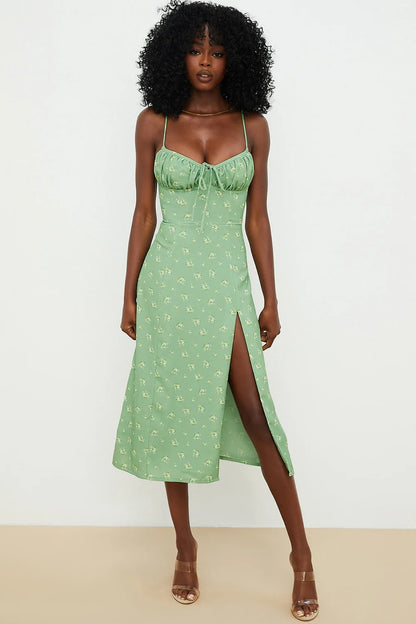 Vestito Lungo Floreale Elegante 2025 - Abito Bodycon Donna per Spiaggia & Streetwear