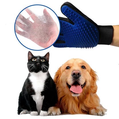 Guanti Toelettatura Cani/Gatti in Silicone - Spazzola, Pettine & Massaggio