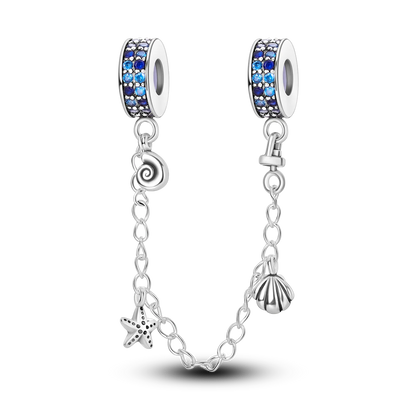 Bracciale Charm Argento 925 - Perle Blu, Gioielli Fai Da Te, Design Moderno e Minimalista Crea il tuo gioiello unico! Perle in argento sterling e charm eleganti.