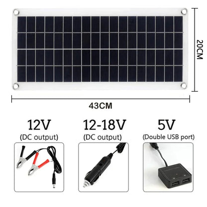 Pannello Solare 1000W 12V con Regolatore 60A| Carica Telefono Camper Auto USB