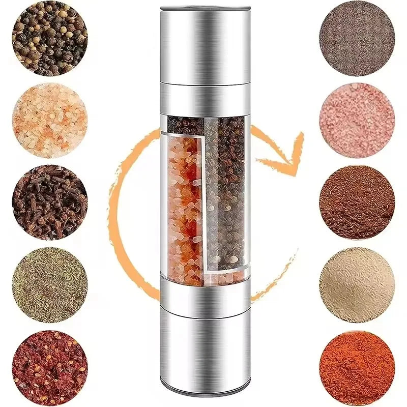 🌶️ Macinapepe e Sale 2 in 1 – Elegante e Regolabile per Spezie Fresche
