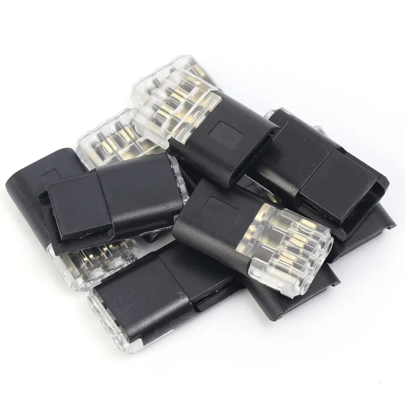 Connettori Rapidi LED D3 | Senza Saldatura e Spelatura | a 3 Fili Ingresso/Uscita | per Collegamenti Elettrici Veloce