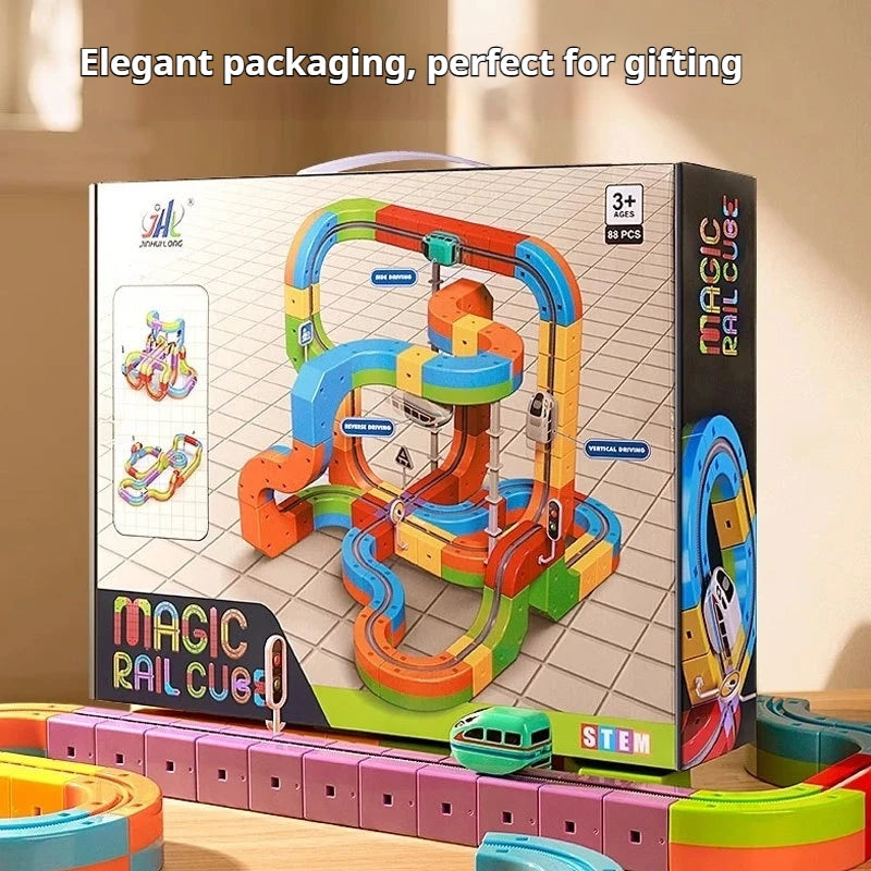 Treno Giocattolo Levitazione Magnetica 3D | Pista Cubo Fai Da Te Educativo | Regalo Bambini Natale Compleanno