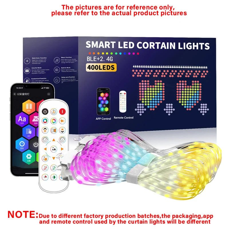 ✨ Luci USB a Tendina Smart - Controllo APP/Bluetooth, Multicolore, con Musica!
Perfette per camera, feste e Natale. Creai testi e disegni con un tap! 🎄📱