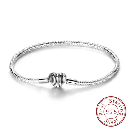 Bracciale in Argento 925 - Cuori con Zirconi, Regalo Perfetto per Donne, Gioiello Elegante e Personale